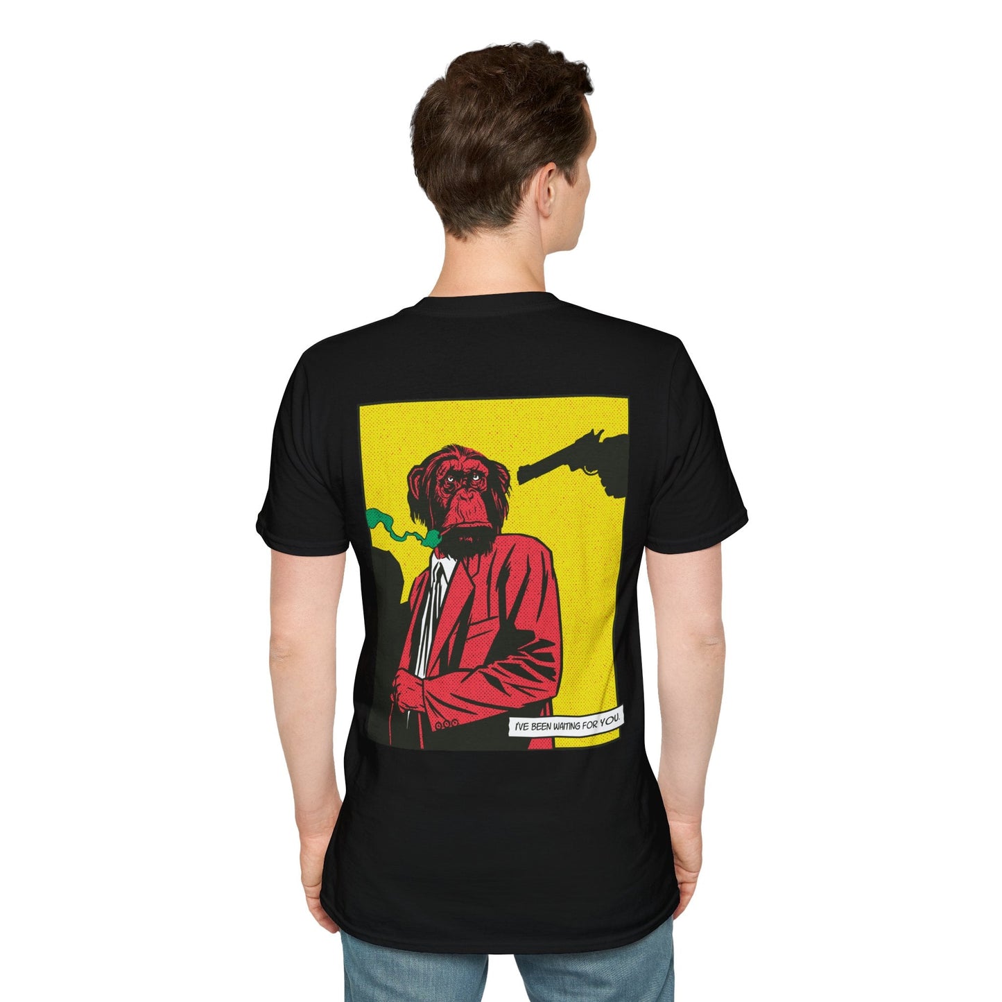 Monkey - Comic Mafia - Unisex T-Shirt - Back Print-4