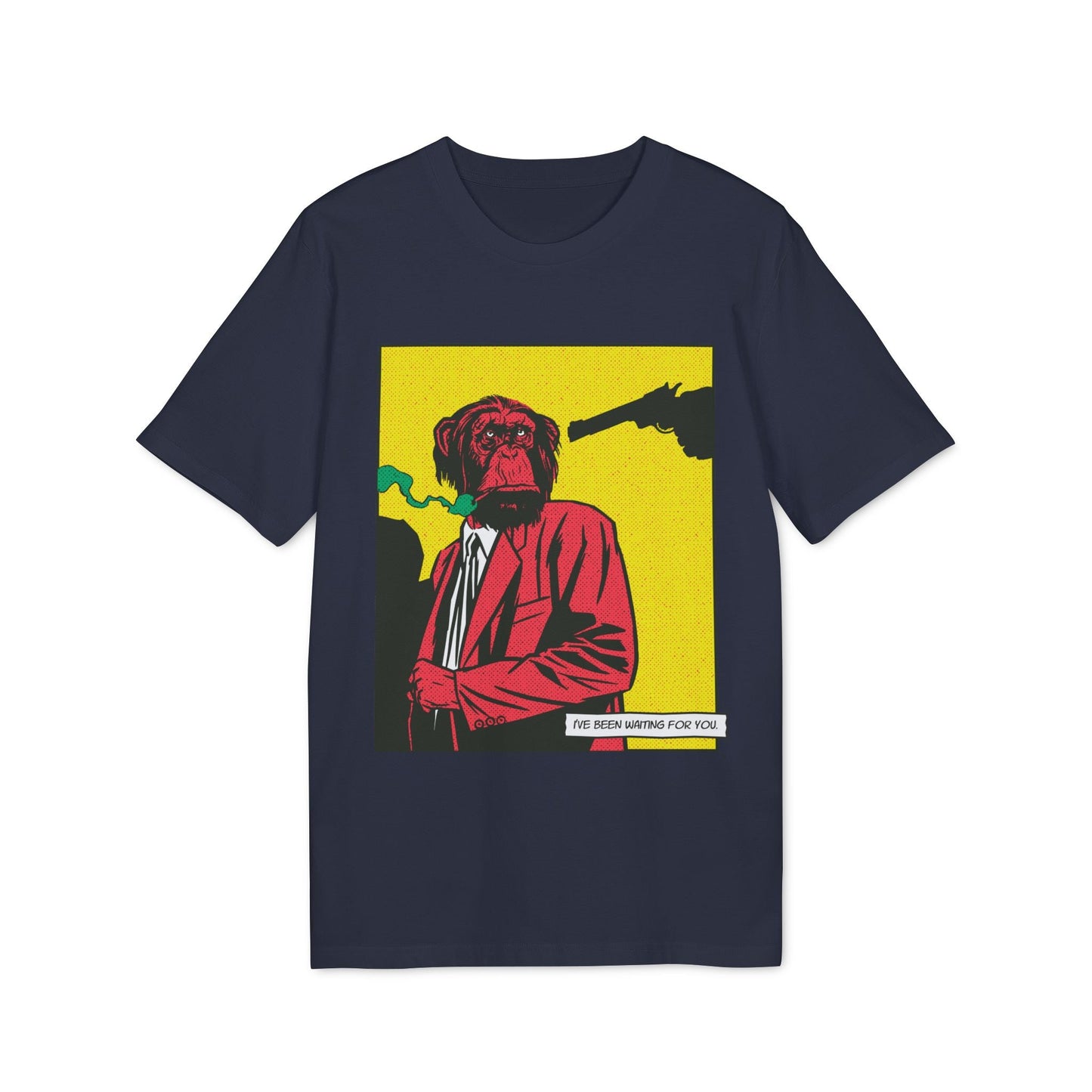 Monkey Gun - Comic Mafia - Premium Bio Unisex T-Shirt - Front Print-5