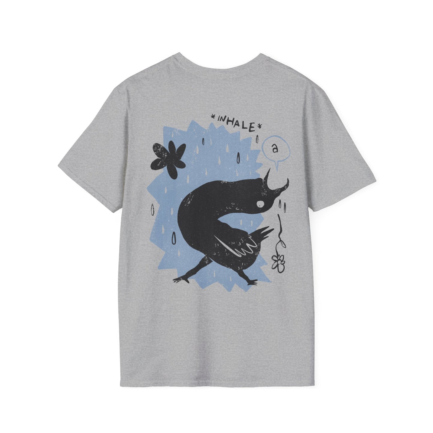 Inhale - Moody Birds - Unisex T-Shirt - Back Print-1