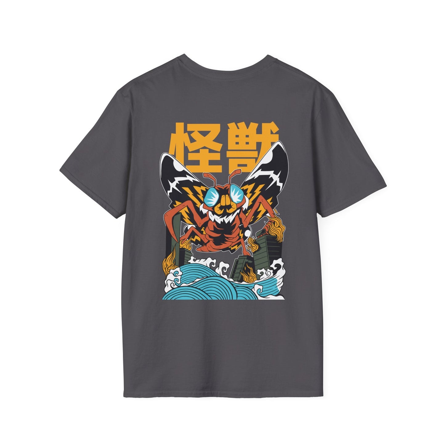 Moth - Kaiju Monster - Unisex T-Shirt - Back Print-5