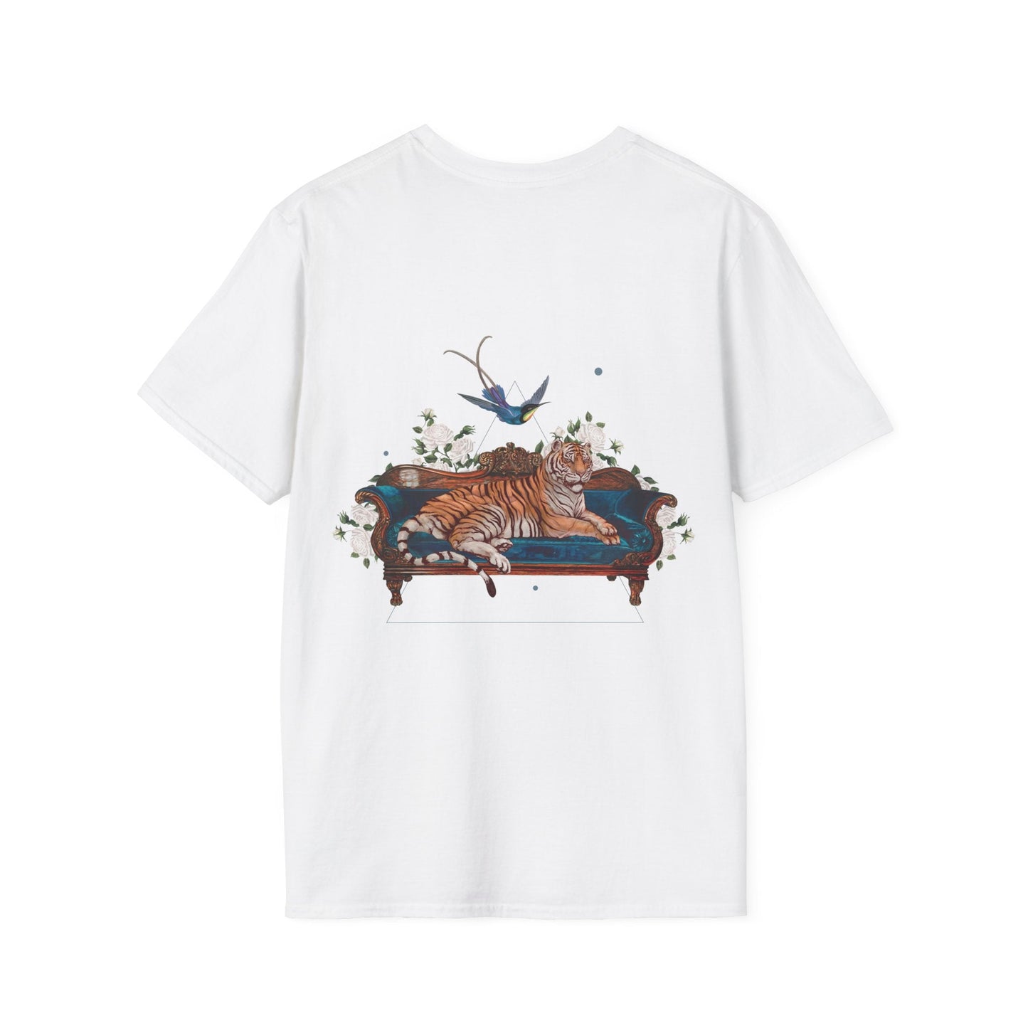 Tiger - Quirky Collage - Unisex T-Shirt - Back Print-3