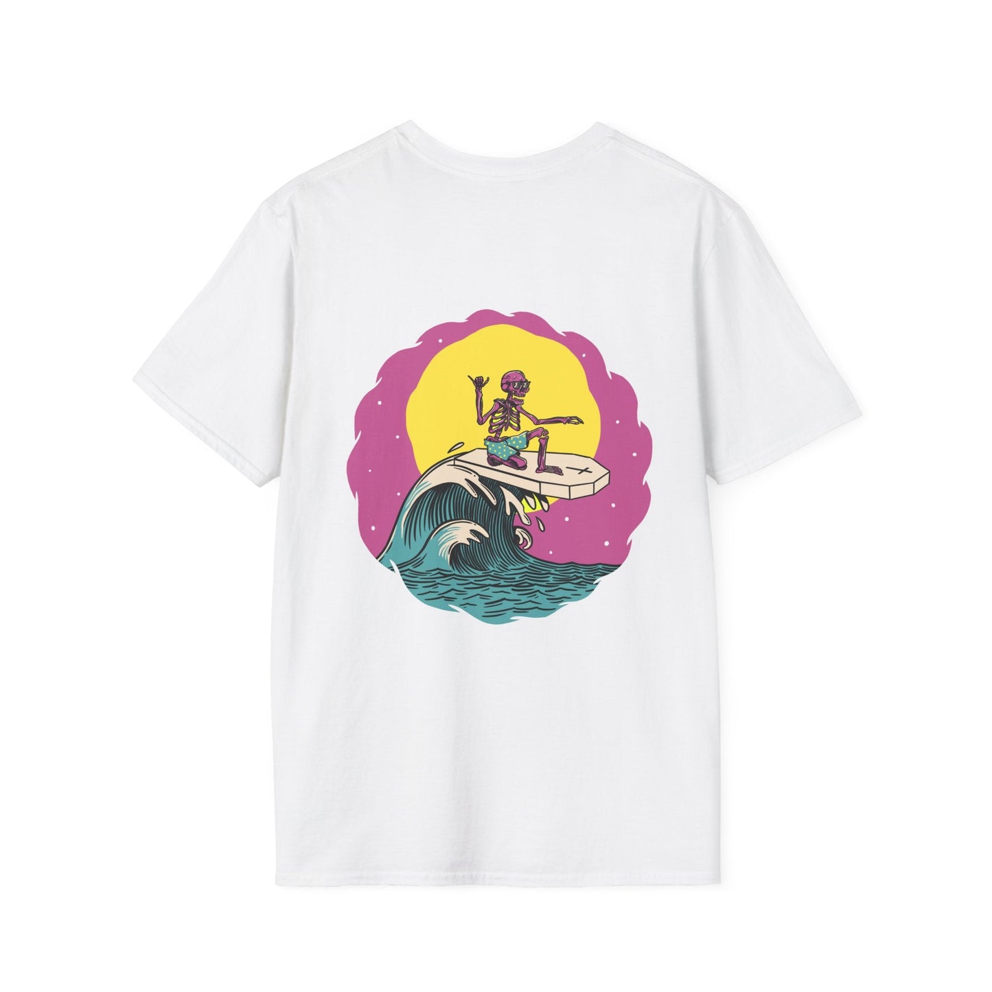 Bones Out - Summer Skulls - Unisex T-Shirt - Back Print-3