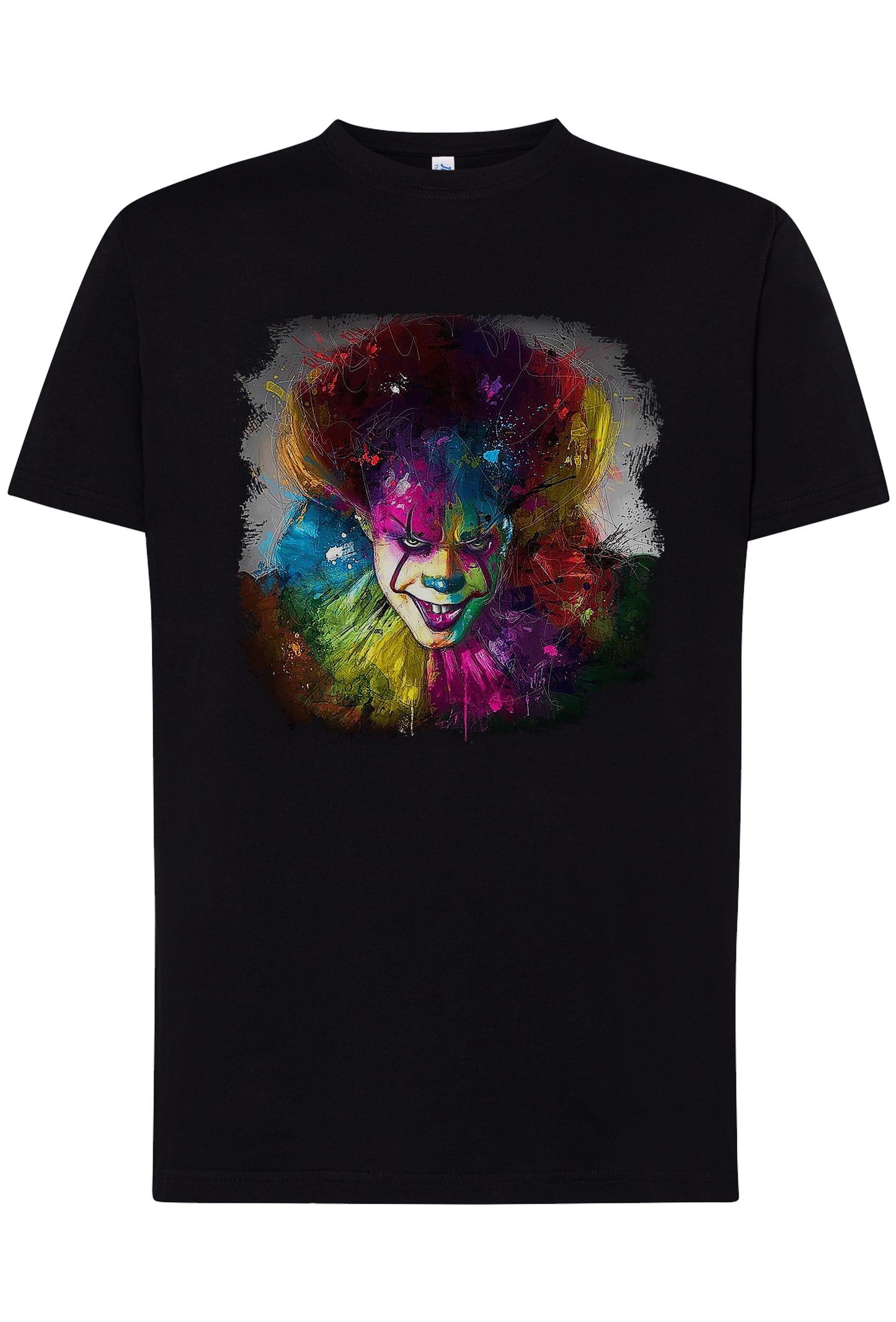 IT Clown Color Stilizzato 18-20-24 T-shirt Urban Men Uomo 100% Cotone Pettinato JK