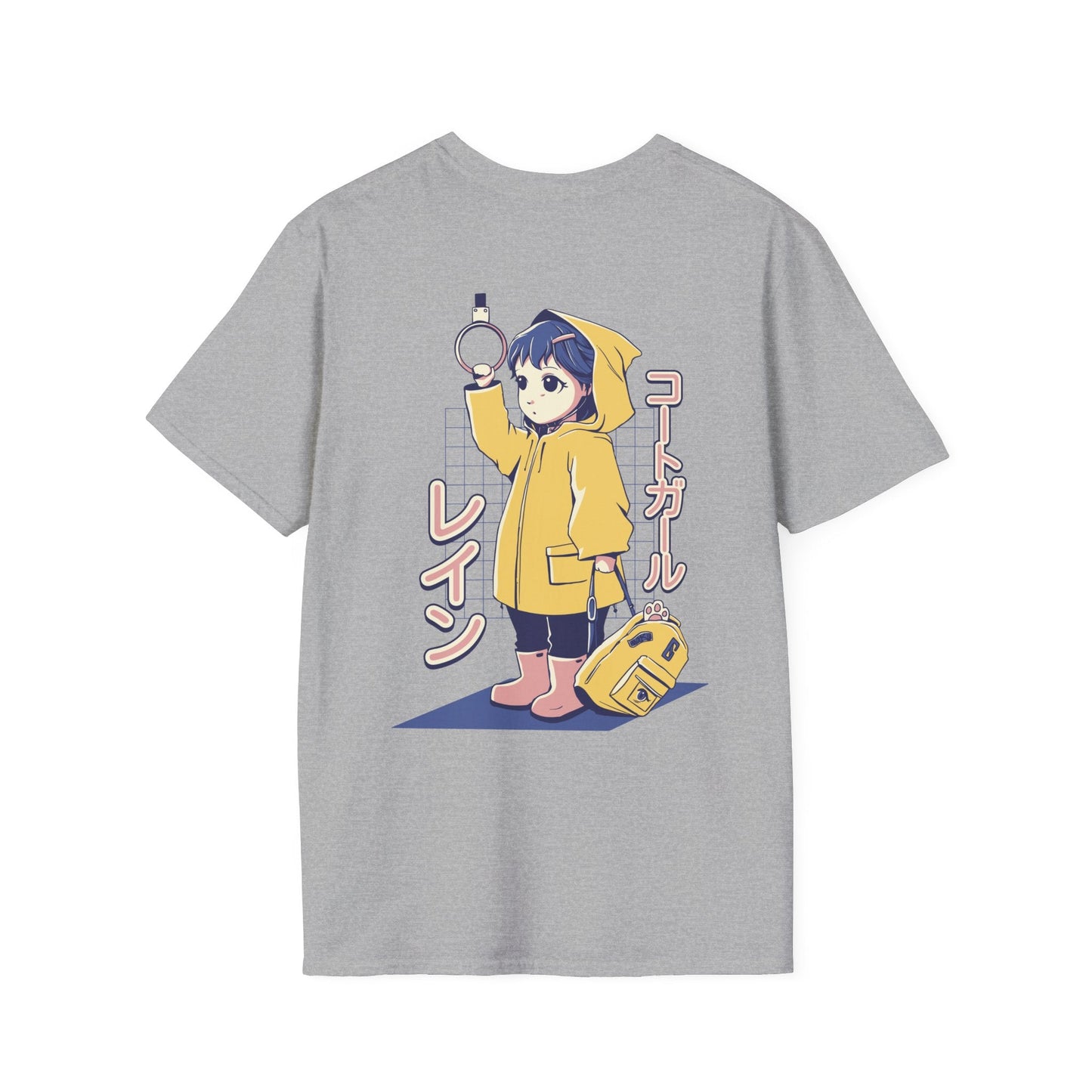 Anime Girl Bus - Anime World - Unisex T-Shirt - Back Print-4