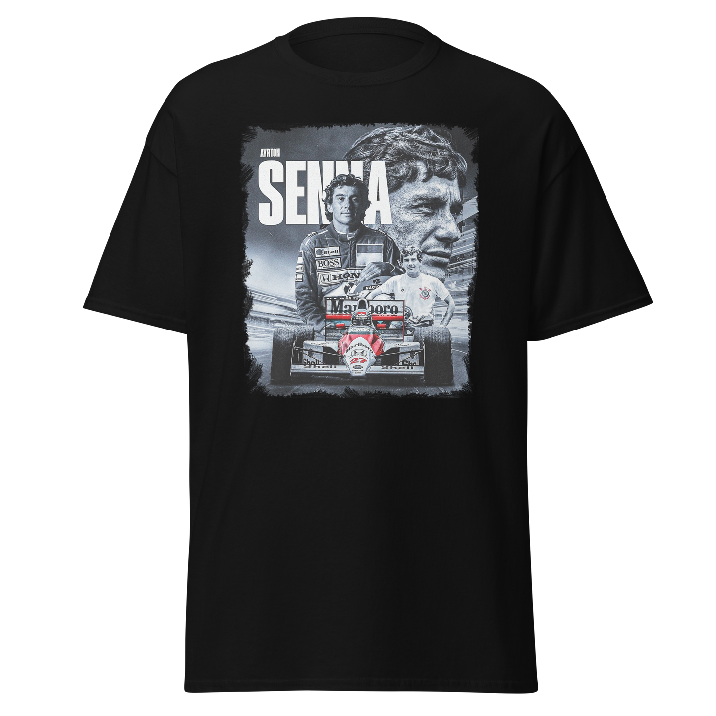 T-shirt Ayrton Senna Leggenda F1 - Stampa Grafica Vintage 11001-2