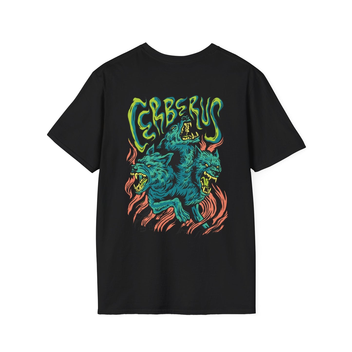 Cerberus - Greek Mythology - Unisex T-Shirt - Back Print-0