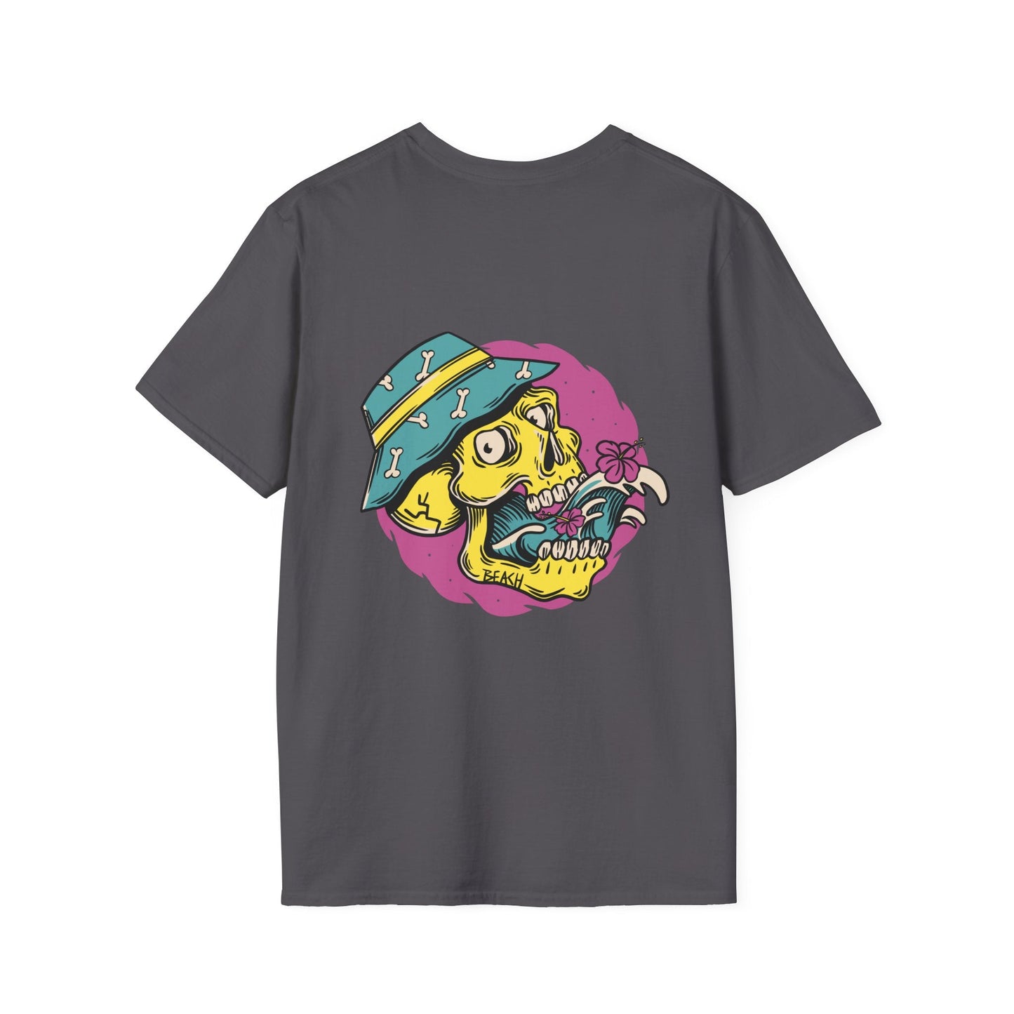 No Skin All Bones - Summer Skulls - Unisex T-Shirt - Back Print-1