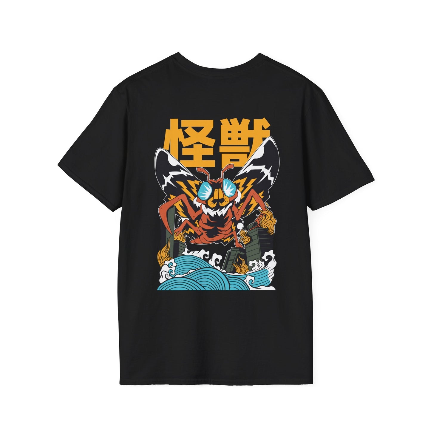 Moth - Kaiju Monster - Unisex T-Shirt - Back Print-0