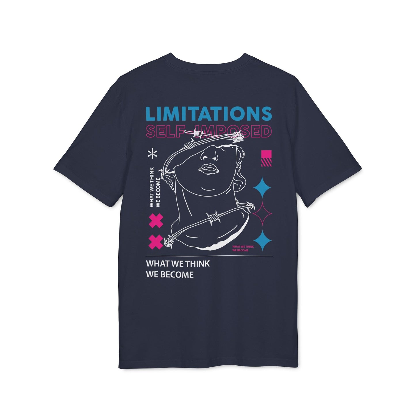 Limitations Self Imposed - Gods Way - Premium Bio Unisex T-Shirt - Back Print-5