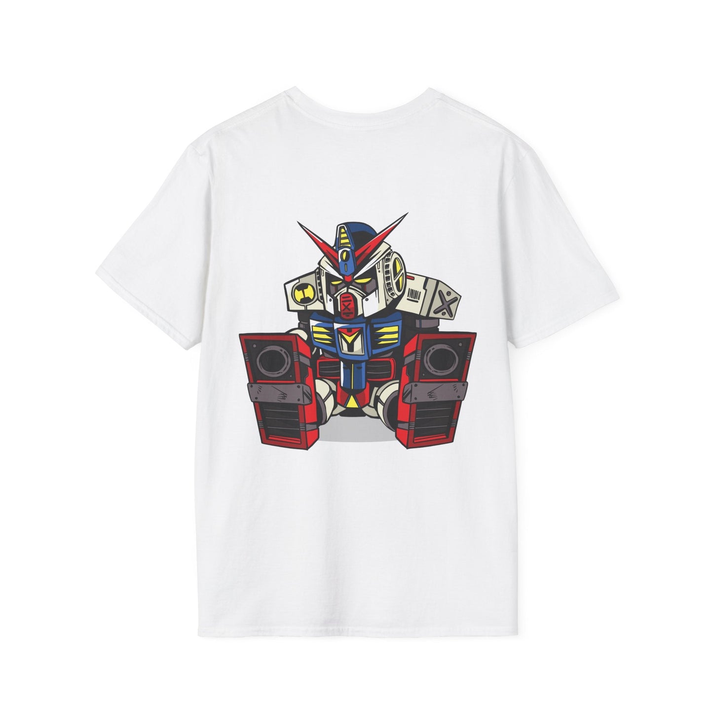 Sleepy Robot - Anime World - Unisex T-Shirt - Back Print-3