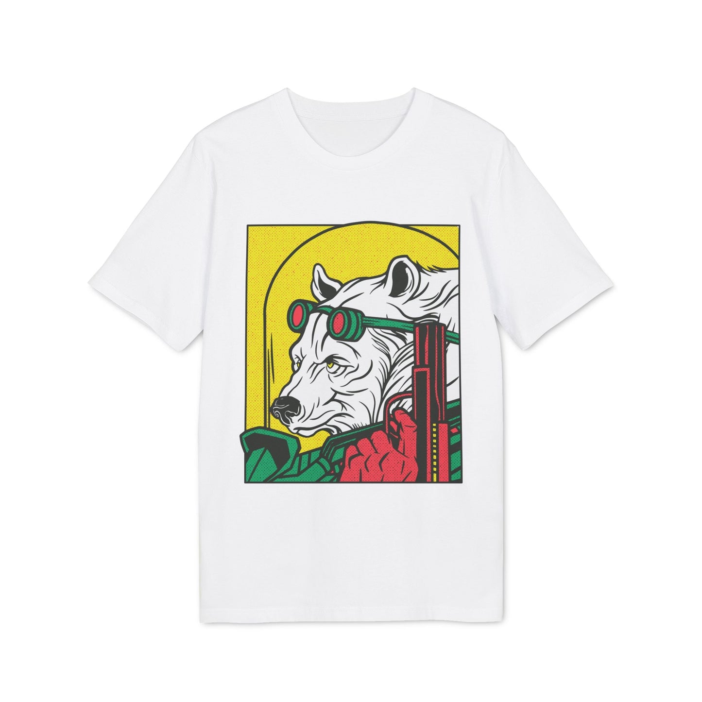 Ice Bear Gun - Comic Mafia - Premium Bio Unisex T-Shirt - Front Print-6