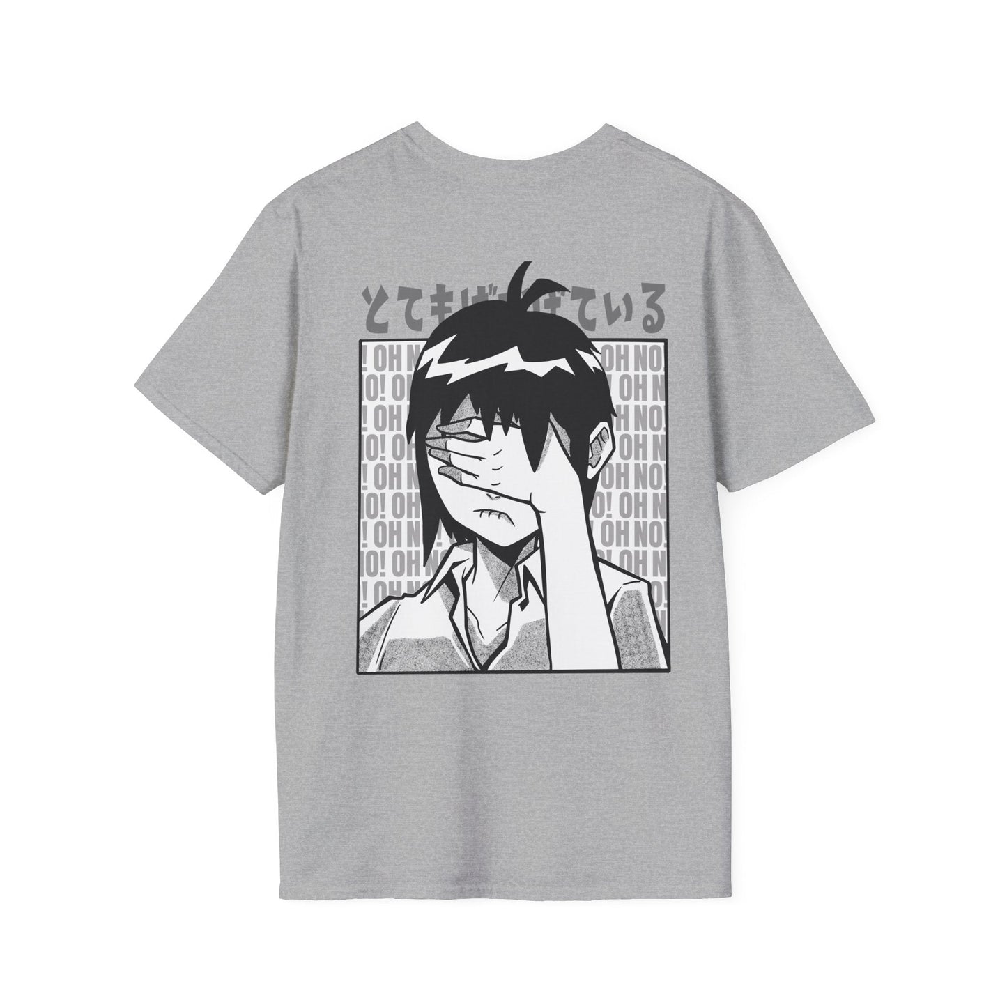 Face Palm Manga - Anime World - Unisex T-Shirt - Back Print-4