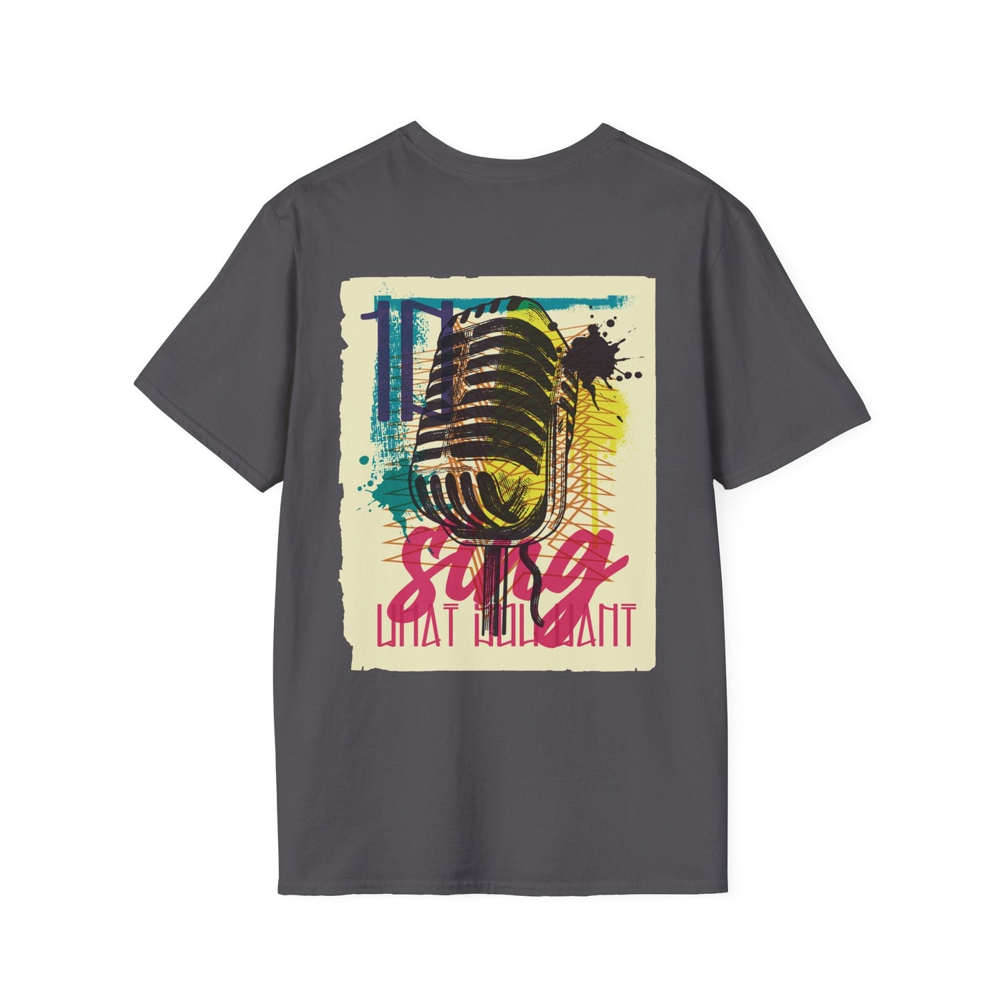 Microphone - Urban Graffiti - Unisex T-Shirt - Back Print-1