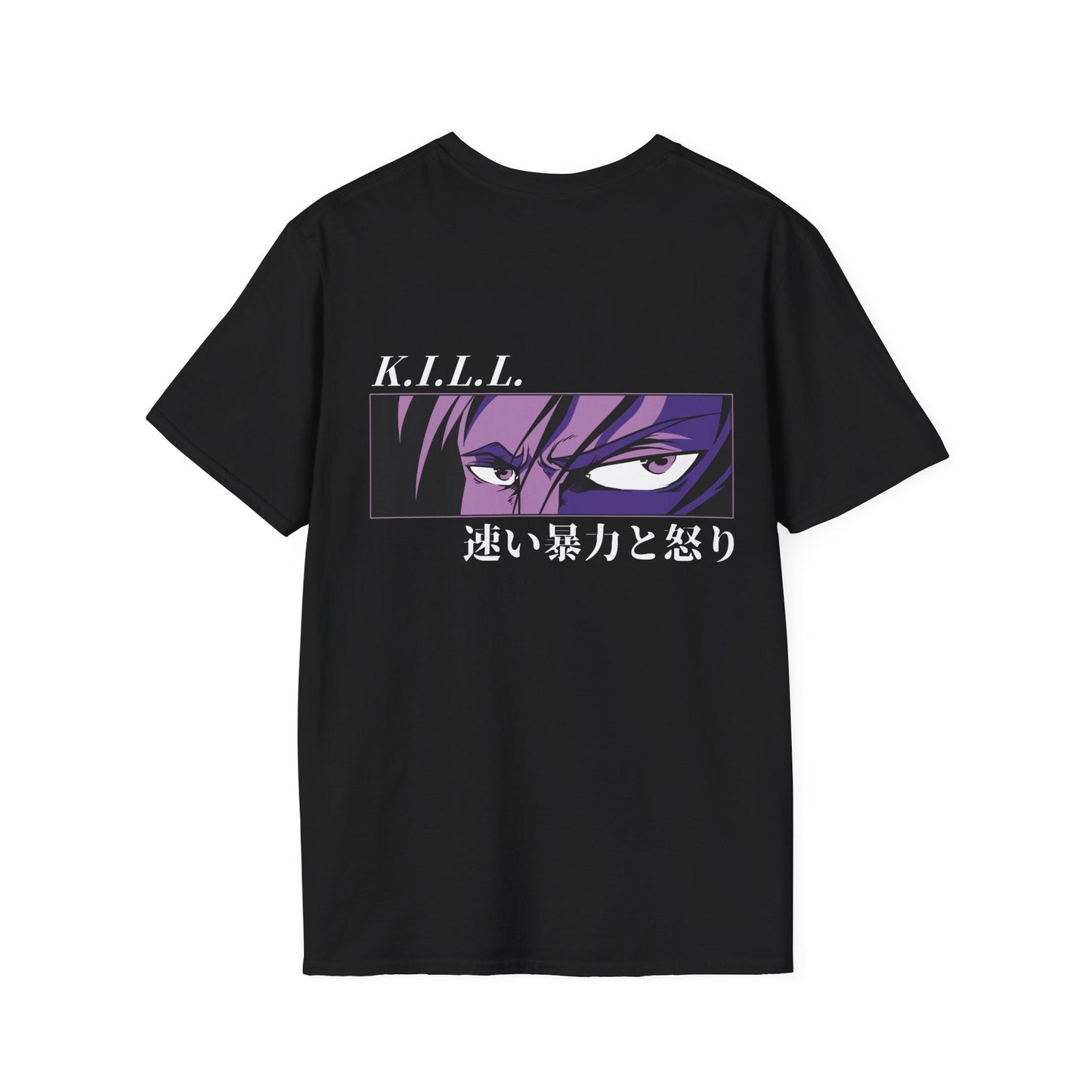Kill Eyes - Anime World - Unisex T-Shirt - Back Print-0