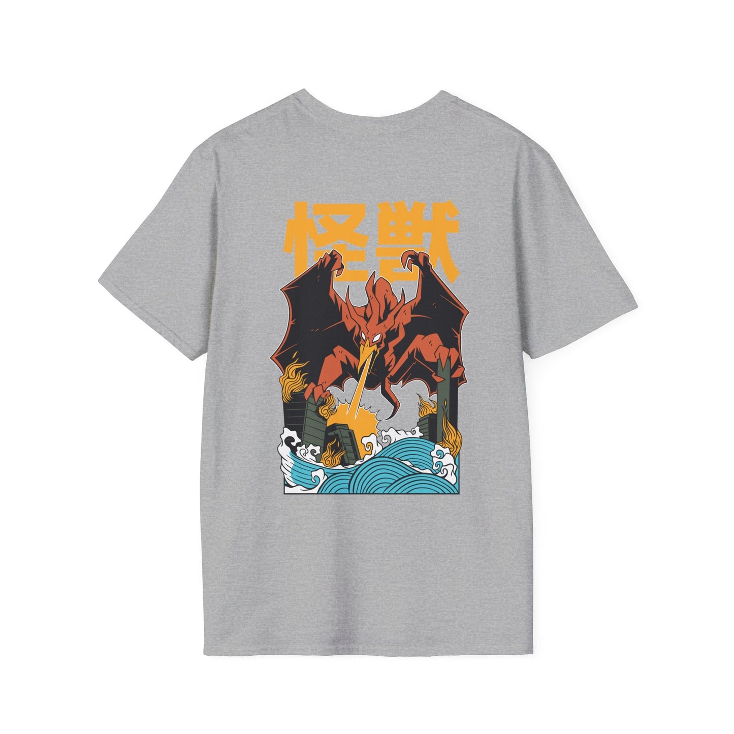 Phoenix - Kaiju Monster - Unisex T-Shirt - Back Print-8