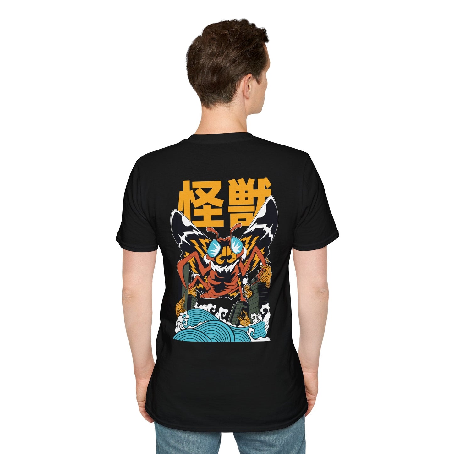 Moth - Kaiju Monster - Unisex T-Shirt - Back Print-4