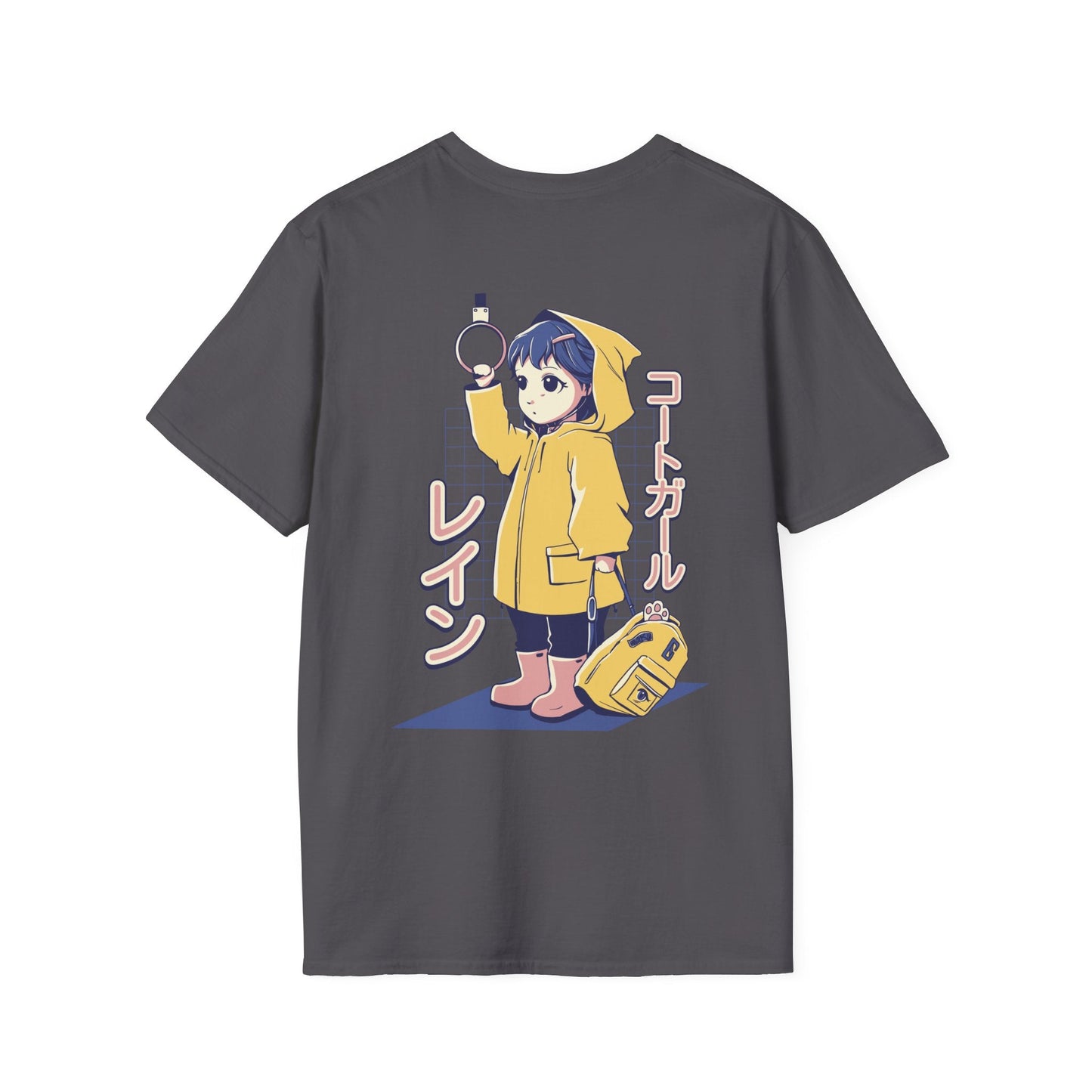 Anime Girl Bus - Anime World - Unisex T-Shirt - Back Print-1