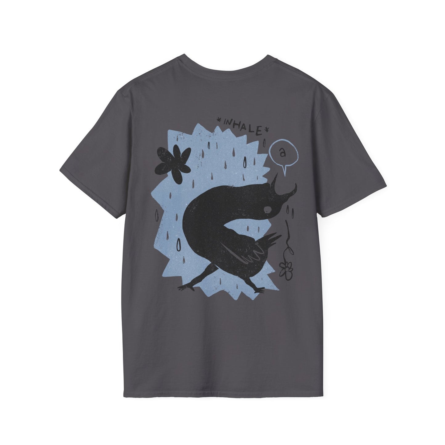 Inhale - Moody Birds - Unisex T-Shirt - Back Print-2