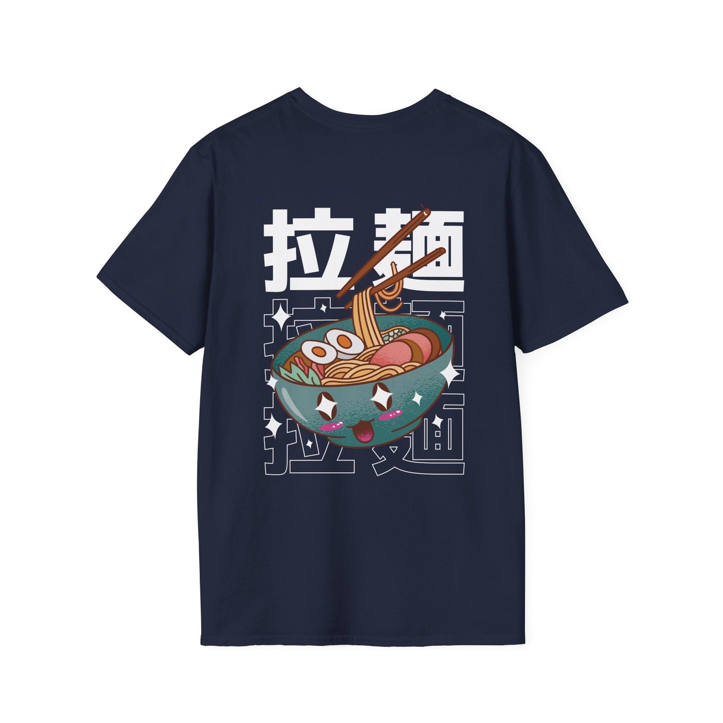Ramen - Kawaii Character - Unisex T-Shirt - Back Print-6