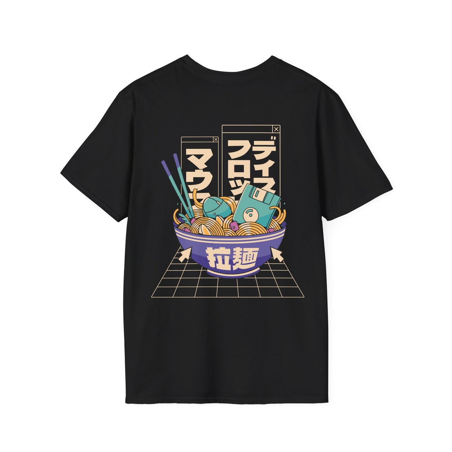 Tech Ramen - Anime World - Unisex T-Shirt - Back Print-0