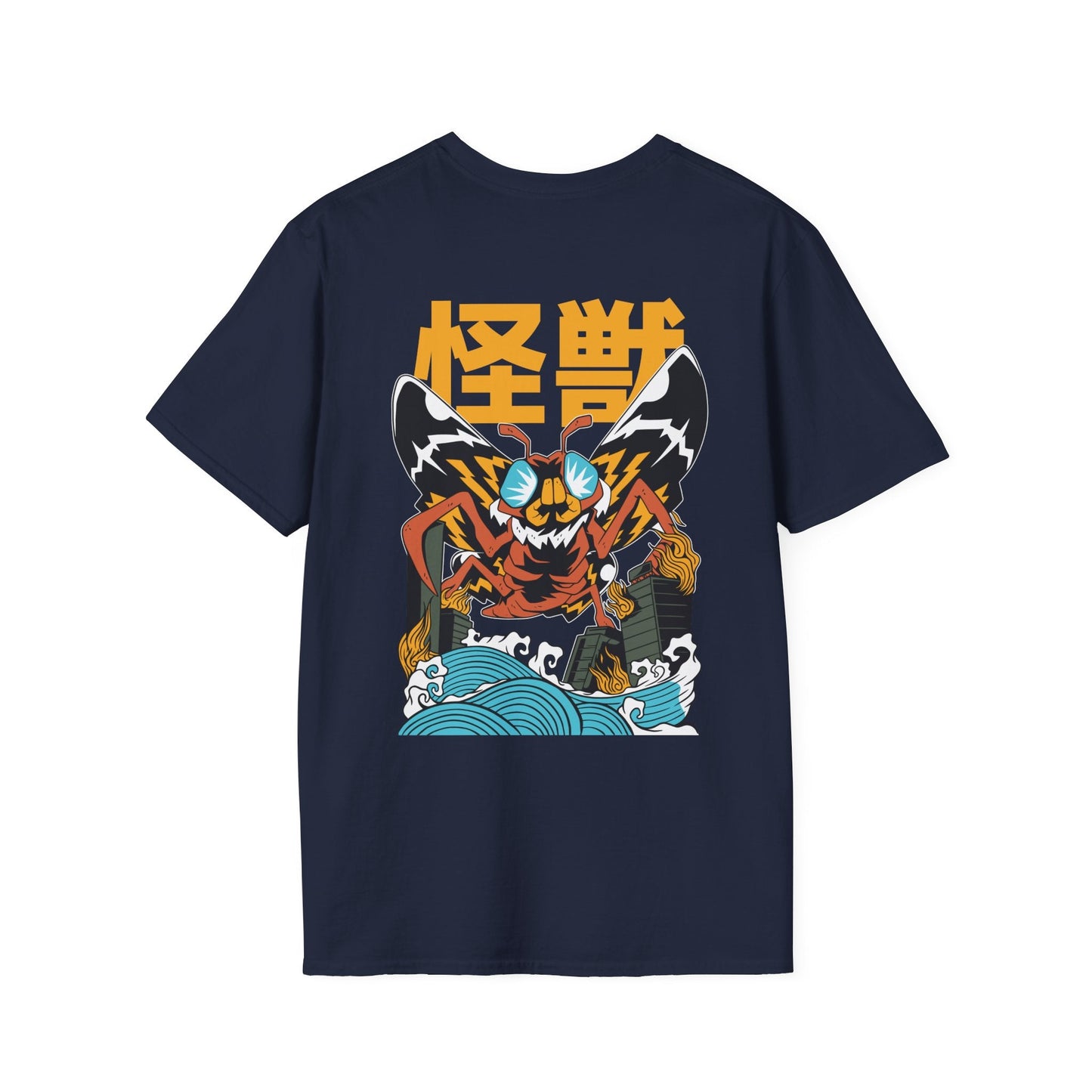 Moth - Kaiju Monster - Unisex T-Shirt - Back Print-6
