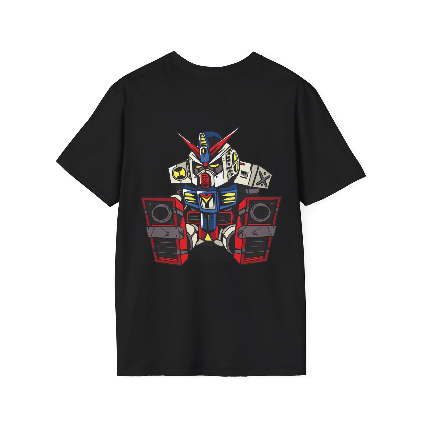 Sleepy Robot - Anime World - Unisex T-Shirt - Back Print-0