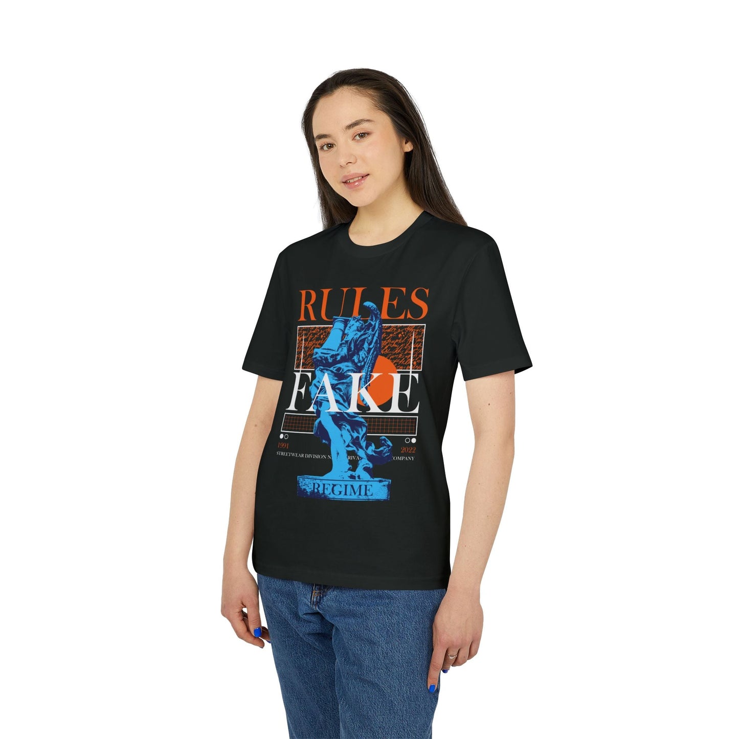 Rules Fake - Gods Way - Premium Bio Unisex T-Shirt - Front Print-2