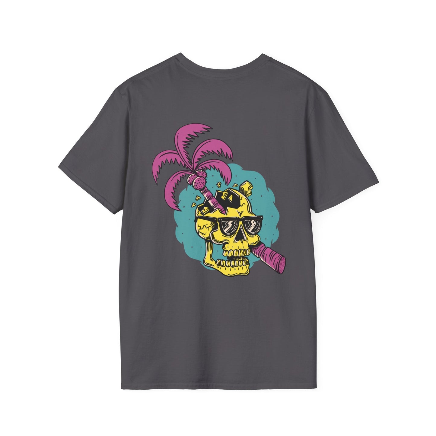 Skull Cracking - Summer Skulls - Unisex T-Shirt - Back Print-1