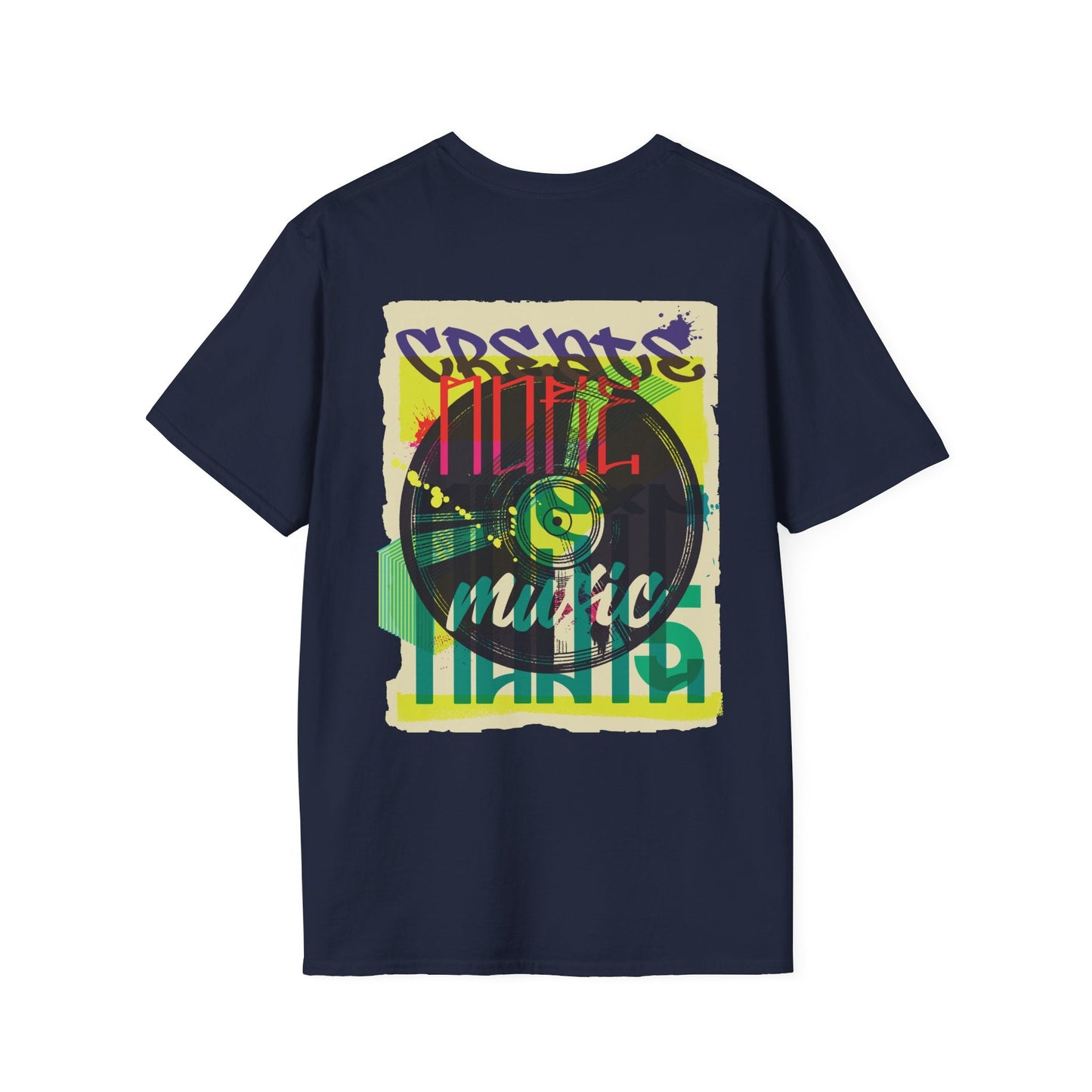 Vinyl Record - Urban Graffiti - Unisex T-Shirt - Back Print-2