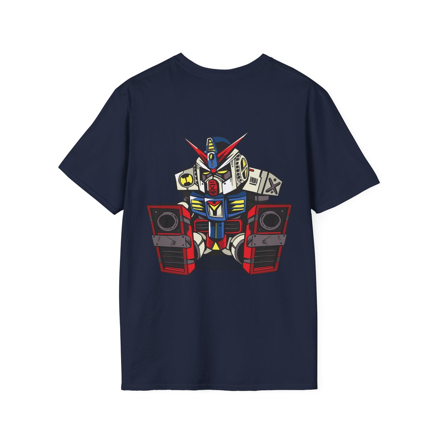 Sleepy Robot - Anime World - Unisex T-Shirt - Back Print-2
