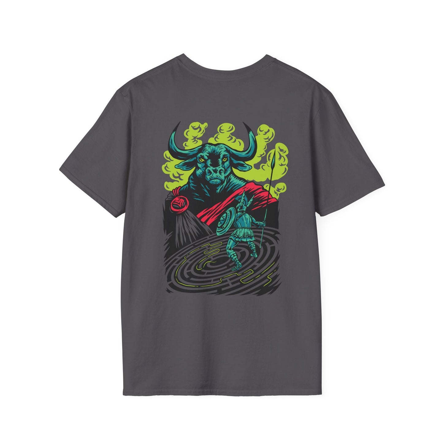 Minotauro - Greek Mythology - Unisex T-Shirt - Back Print-5