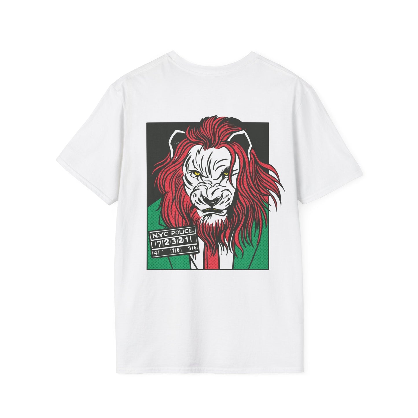 Lion - Comic Mafia - Unisex T-Shirt - Back Print-7