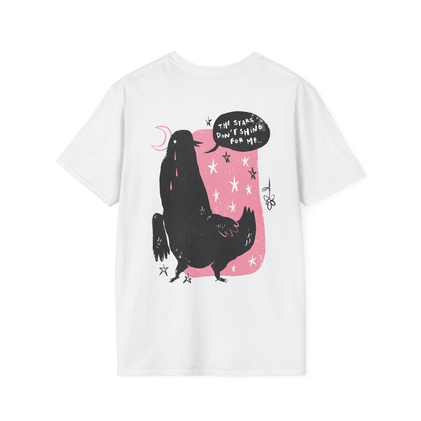The Stars don´t shine for me - Moody Birds - Unisex T-Shirt - Back Print-0