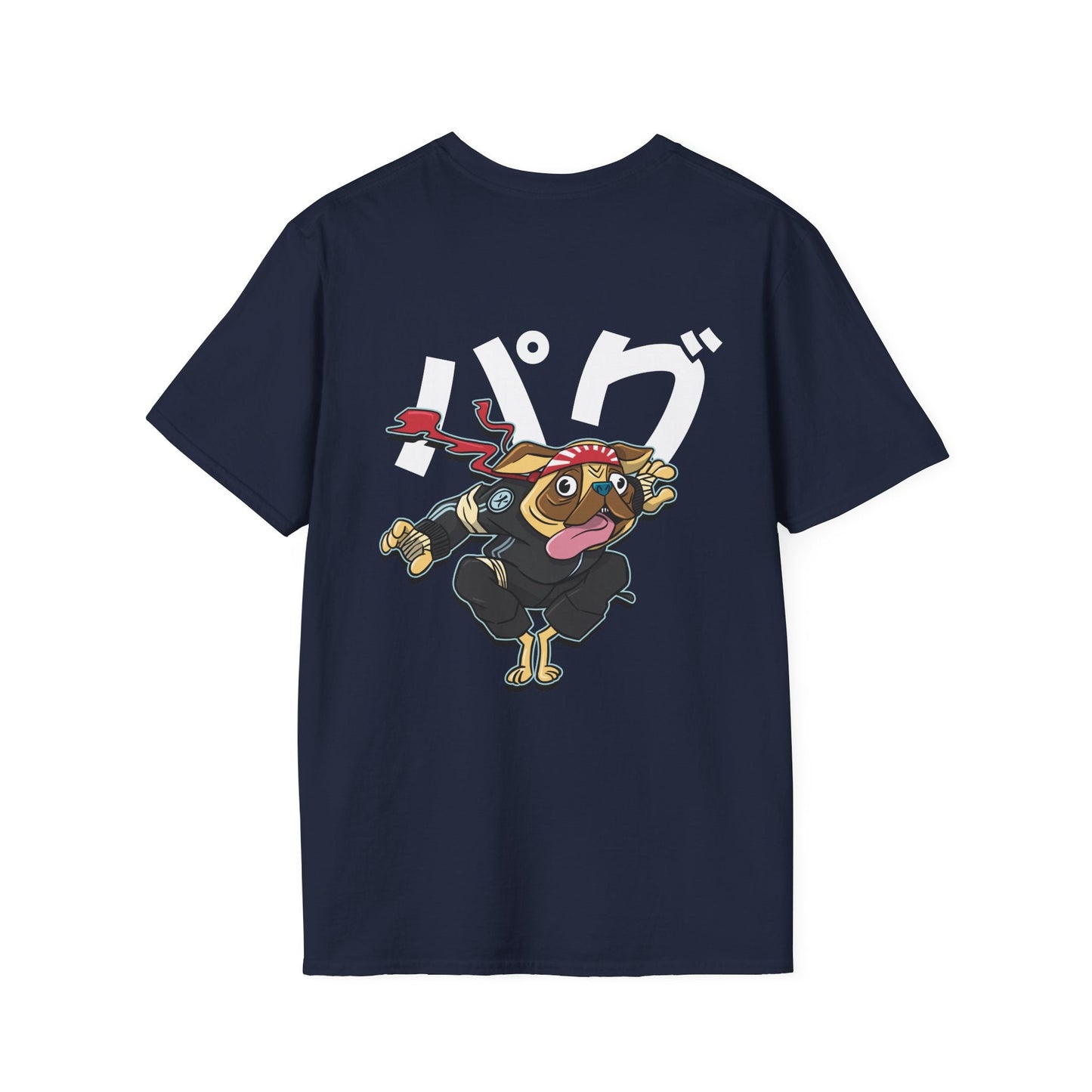 Pug - Warrior Animals - Unisex T-Shirt - Back Print-2