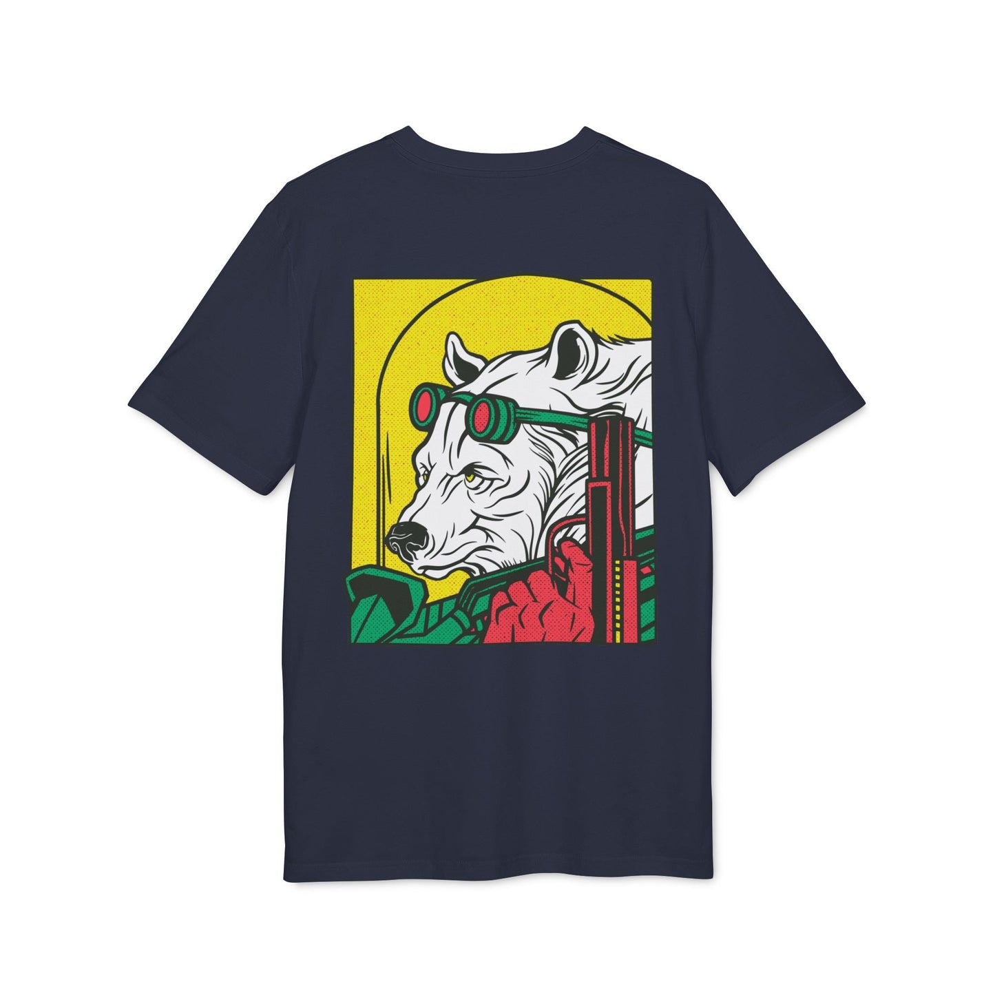 Ice Bear Gun - Comic Mafia - Premium Bio Unisex T-Shirt - Back Print-5