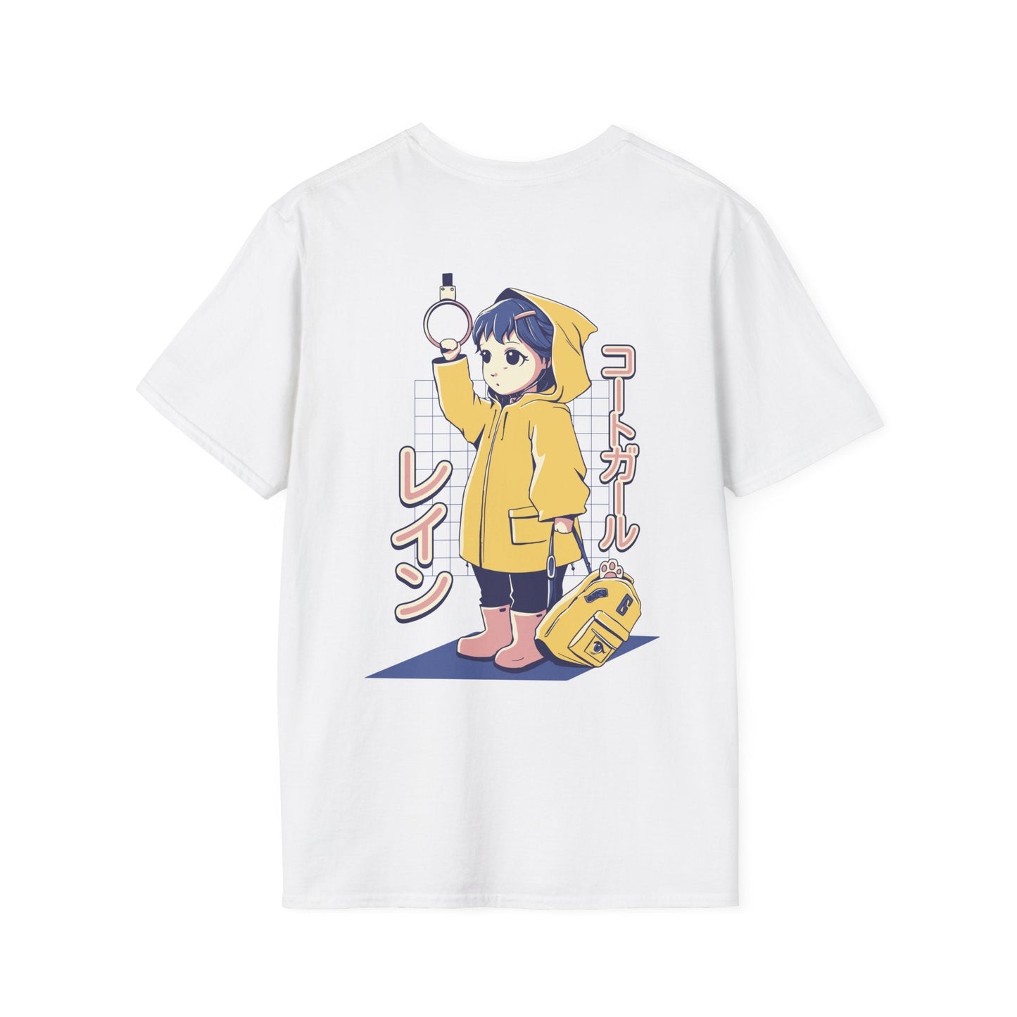 Anime Girl Bus - Anime World - Unisex T-Shirt - Back Print-3