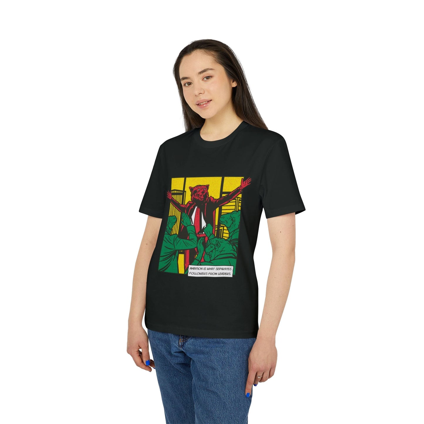 Wolf of Wall Street - Comic Mafia - Premium Bio Unisex T-Shirt - Front Print-2