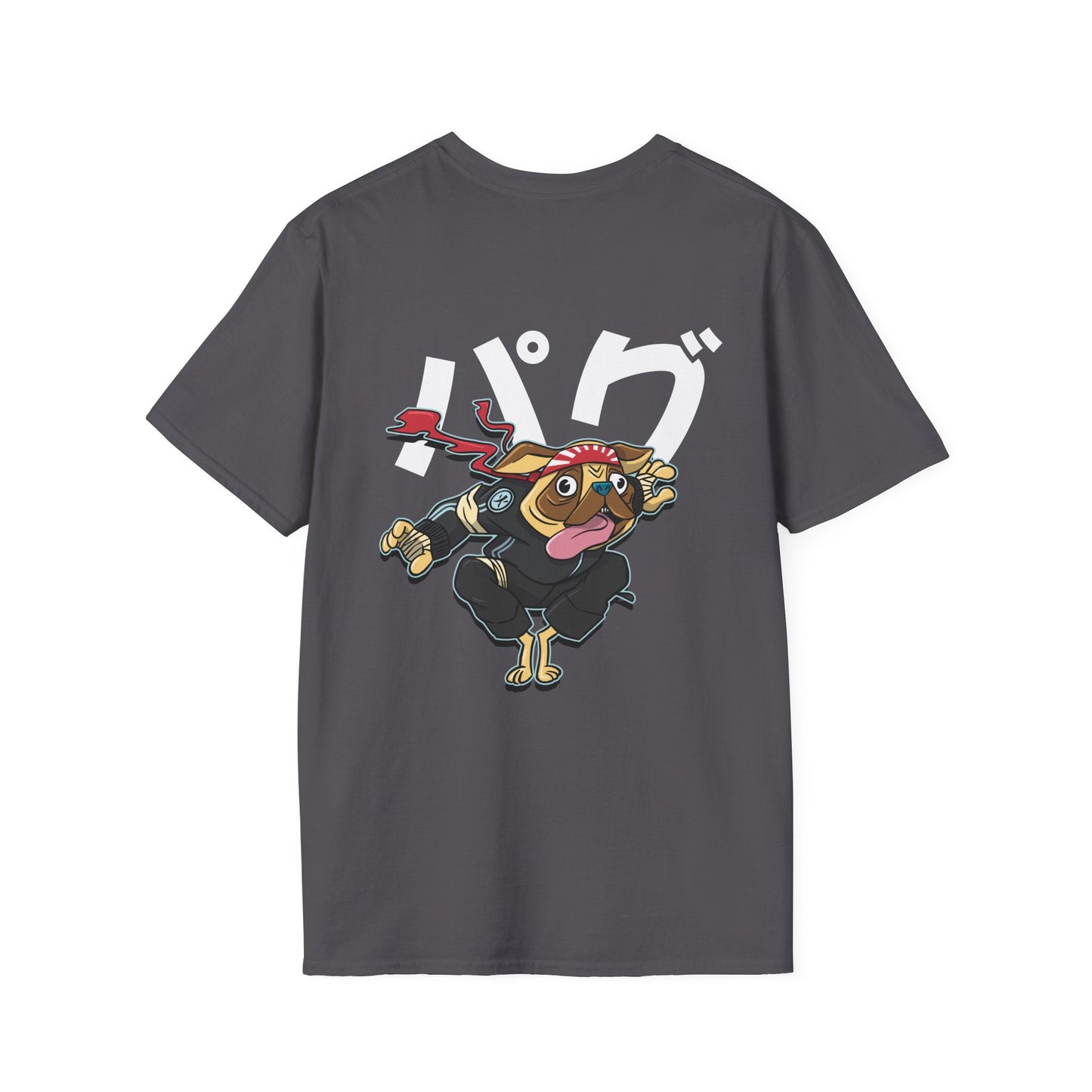 Pug - Warrior Animals - Unisex T-Shirt - Back Print-1