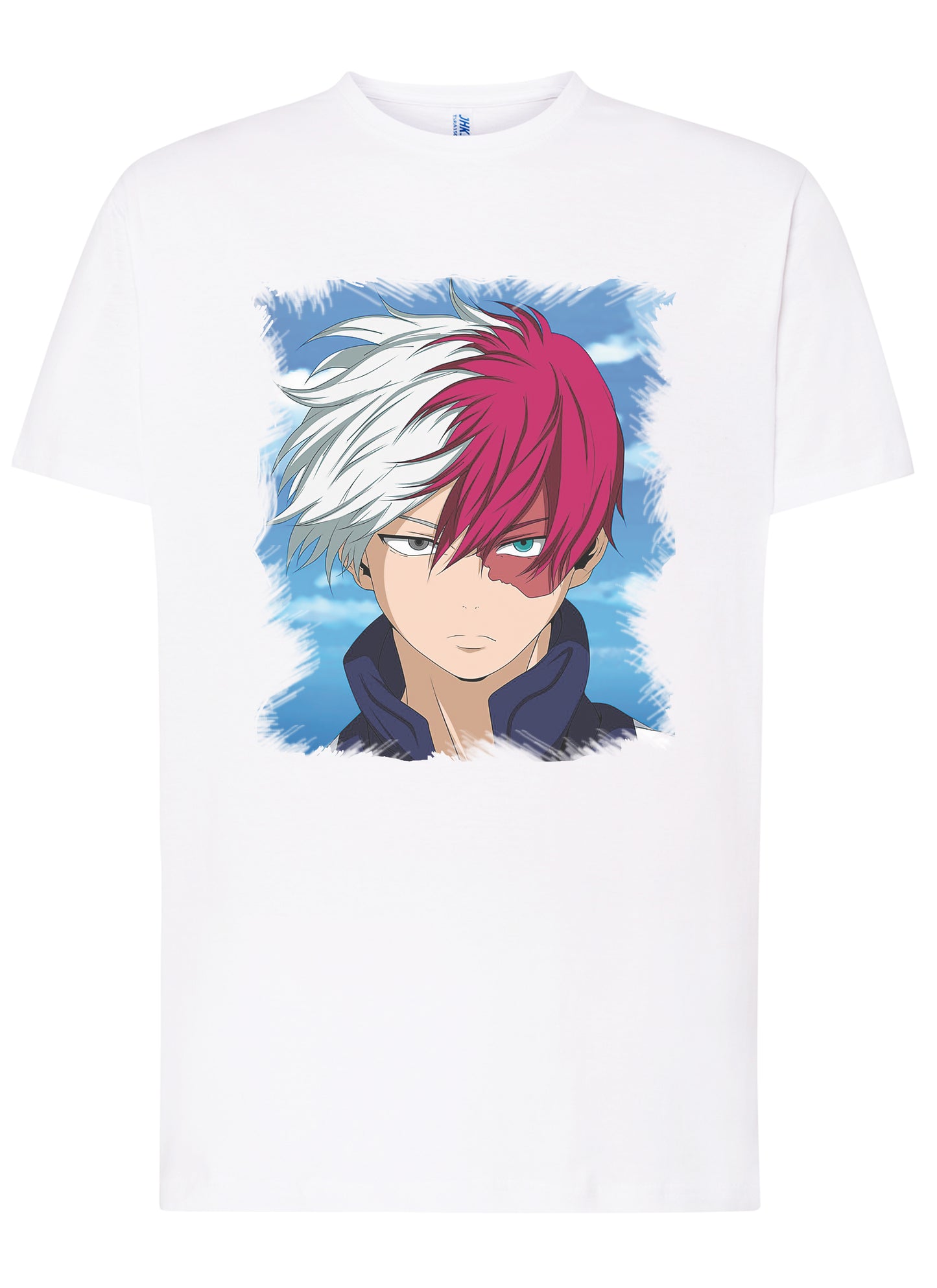 Todoroki Boku no Hero Academia Manga Anime Fumetti 6005-6 T-shirt Urban Men Uomo 100% Cotone Pettinato JK