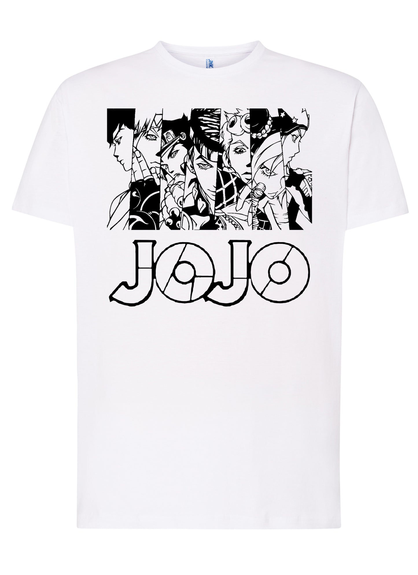 Jojo Adventure Manga Anime Fumetti 6007 T-shirt Urban Men Uomo 100% Cotone Pettinato JK