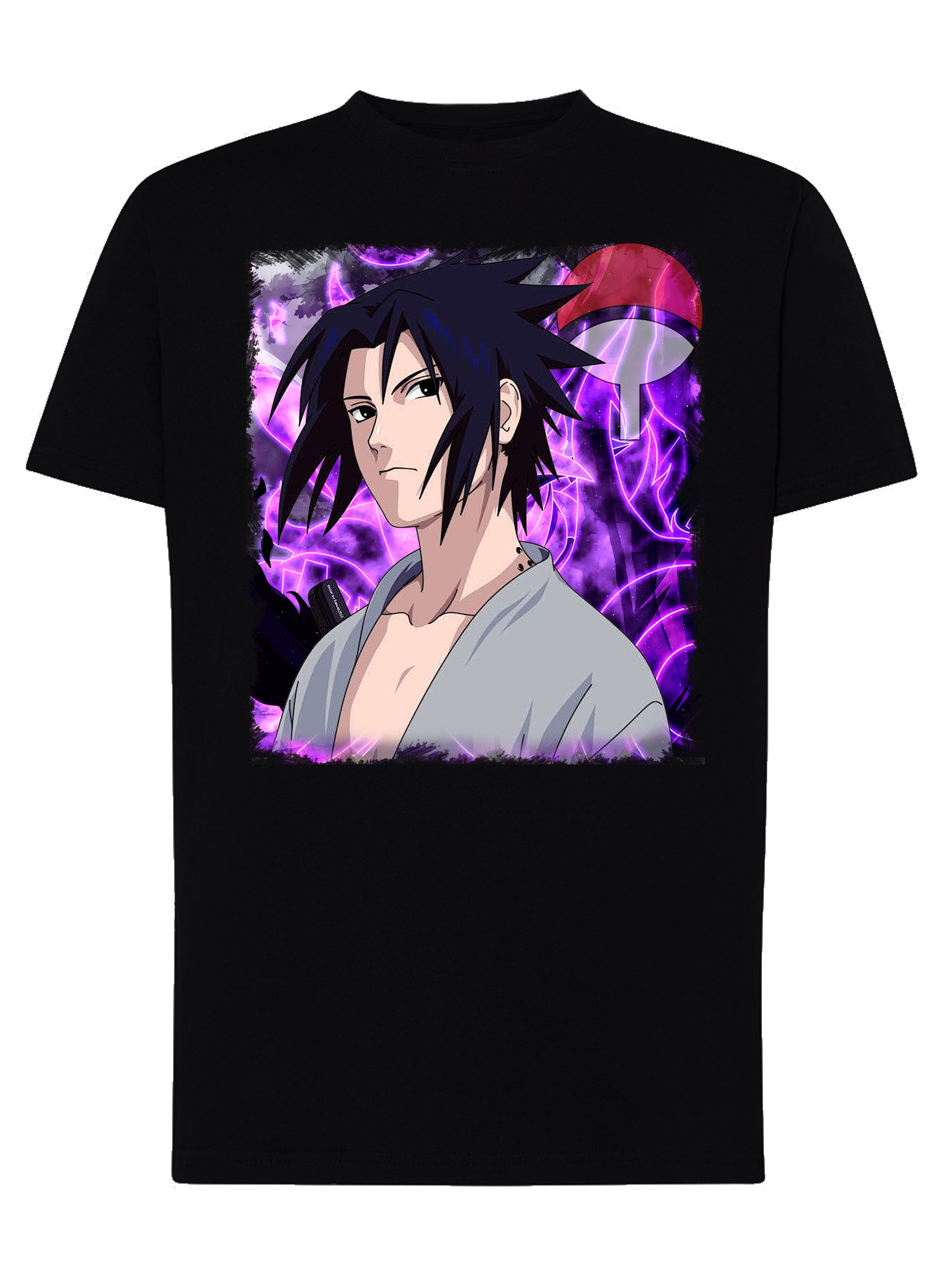 Sasuke Manga Anime Fumetti 6009-6-2 T-shirt Urban Men Uomo 100% Cotone Pettinato JK