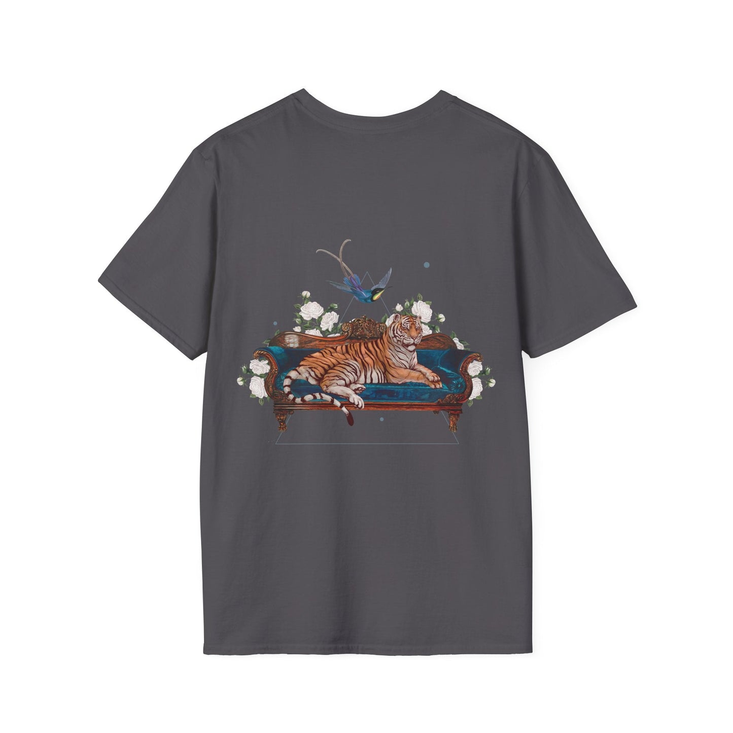 Tiger - Quirky Collage - Unisex T-Shirt - Back Print-1