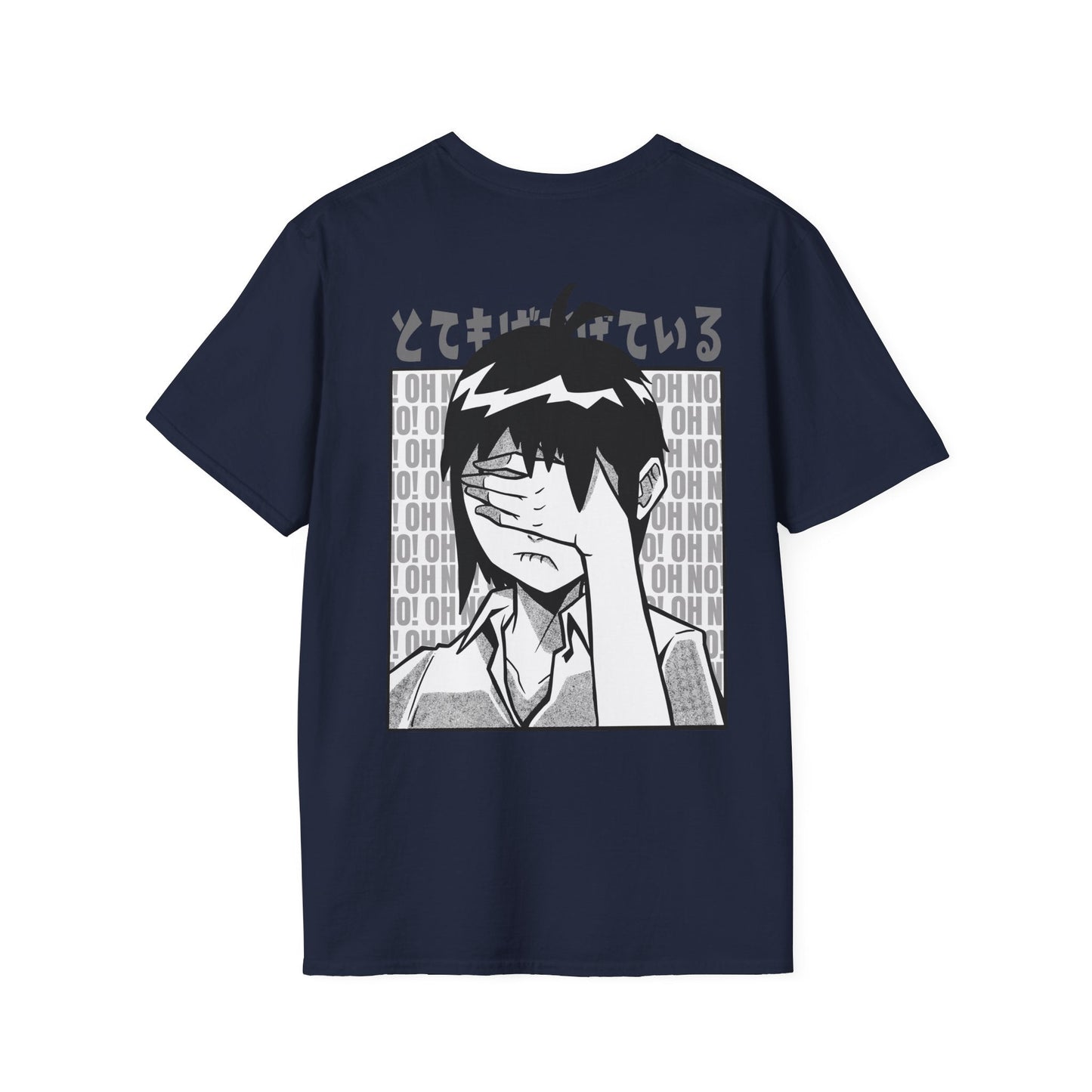 Face Palm Manga - Anime World - Unisex T-Shirt - Back Print-2