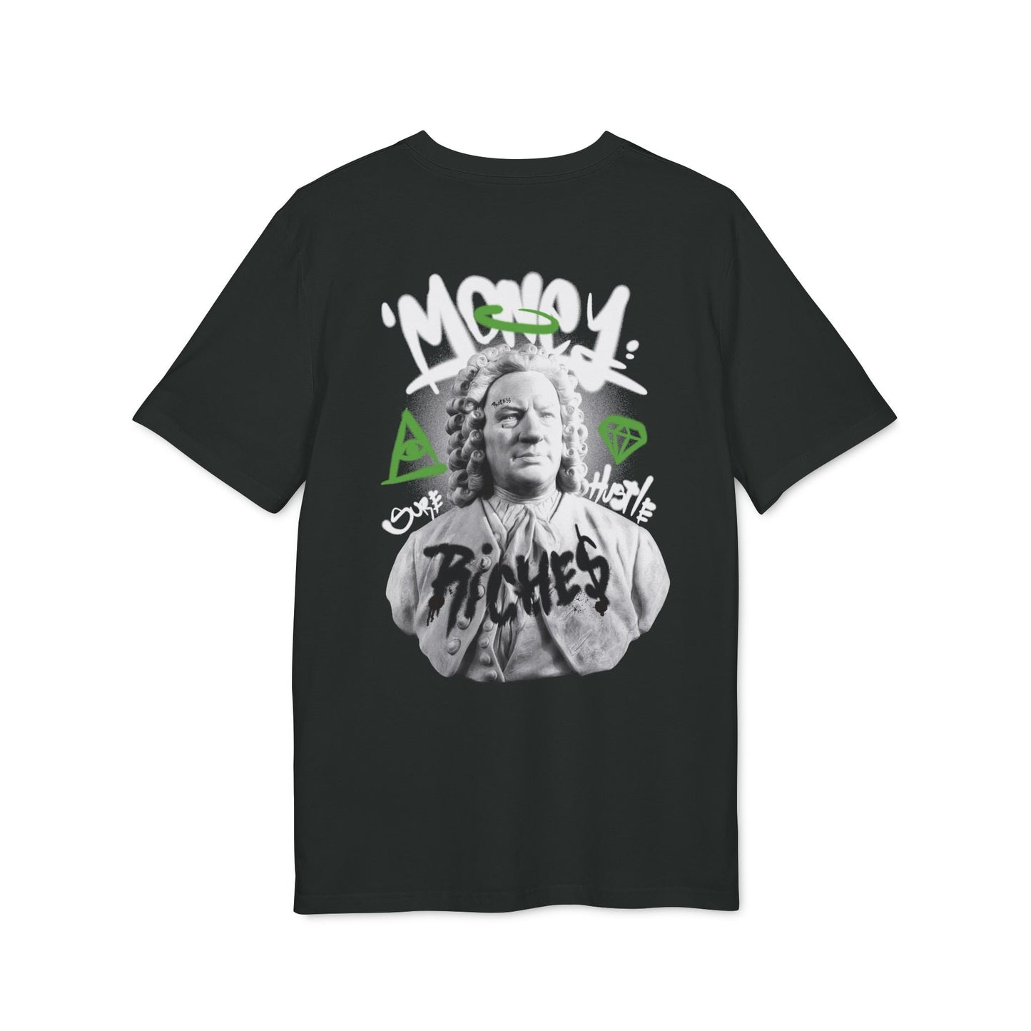 Money Riches - Gods Way - Premium Bio Unisex T-Shirt - Back Print-0