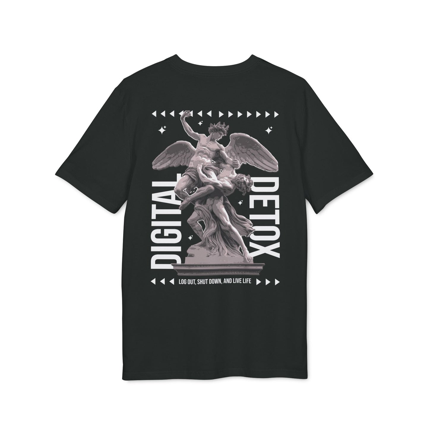 Digital Detox - Gods Way - Premium Bio Unisex T-Shirt - Back Print-0