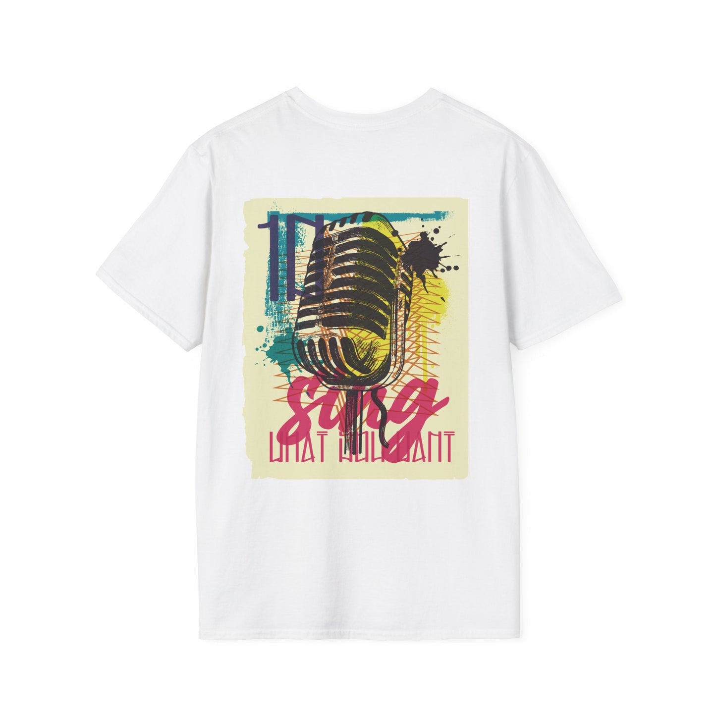 Microphone - Urban Graffiti - Unisex T-Shirt - Back Print-3