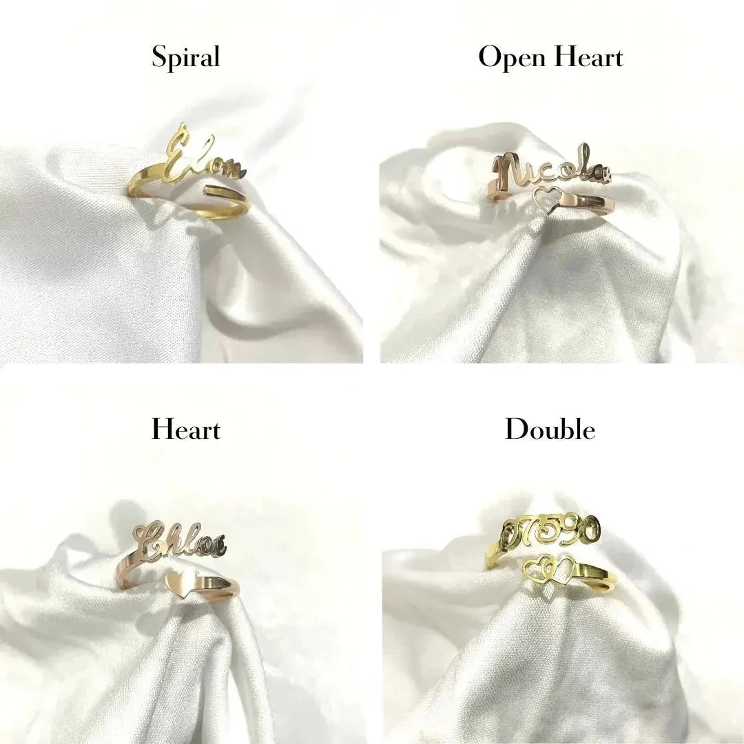 One Name Ring - personalized ring - STREET STYLE
