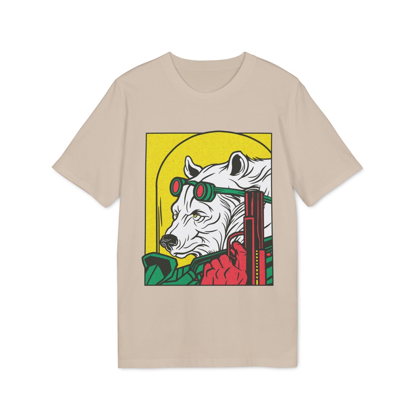 Ice Bear Gun - Comic Mafia - Premium Bio Unisex T-Shirt - Front Print-7