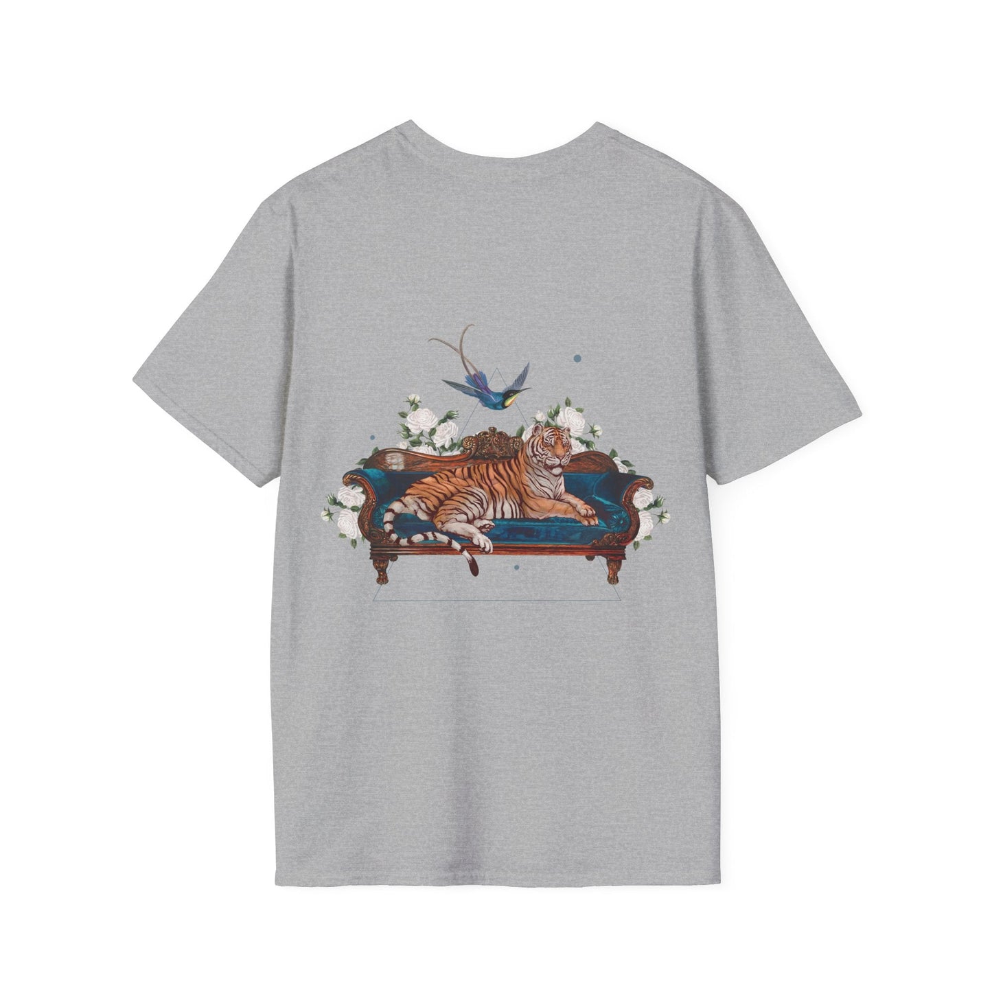 Tiger - Quirky Collage - Unisex T-Shirt - Back Print-4