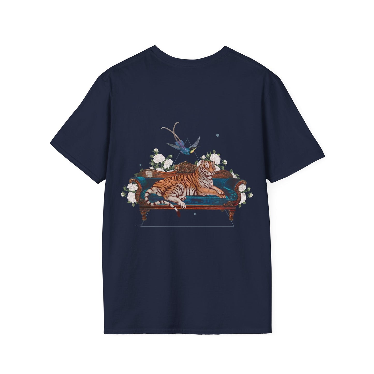 Tiger - Quirky Collage - Unisex T-Shirt - Back Print-2